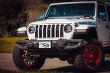 Load image into Gallery viewer, AlphaRex LED Projector Headlights Jeep Wrangler JL (18-23) [3D Ice-Cube LED - NOVA Series w/ DRL] Alpha-Black or Black - Black Alternate Image