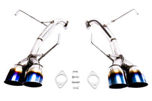 Load image into Gallery viewer, PLM Exhaust for Subaru WRX / STi (2011-2020) Axleback Muffler Delete - Polished or Titanium Blue Tip - 2011-2014 / Polished Alternate Image