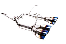 Load image into Gallery viewer, PLM Exhaust for Subaru WRX / STi (2011-2020) Axleback Muffler Delete - Polished or Titanium Blue Tip - 2011-2014 / Polished Alternate Image