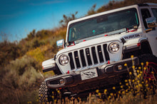 Load image into Gallery viewer, AlphaRex LED Projector Headlights Jeep Gladiator JT (18-23) [3D Ice-Cube LED - NOVA Series w/ DRL] Alpha-Black or Black Alternate Image