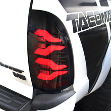 Load image into Gallery viewer, AlphaRex LED Tail Lights Toyota Tacoma (05-15) LUXX Series - Black  / Red / Alpha-Black Alternate Image