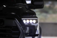 Load image into Gallery viewer, AlphaRex LED Projector Headlights Toyota Tundra/Sequoia (22-26) [NOVA Series w/ DRL] Alpha-Black or Black - Alpha-Black w/ White DRL / Stock LED Alternate Image