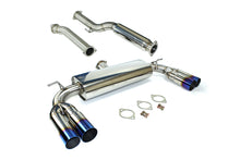 Load image into Gallery viewer, ISR Exhaust Hyundai Genesis Coupe 2.0T (09-16) ST Series Catback w/ Blue Burnt Tips Alternate Image