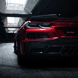 Auto Addict Tail Lights Corvette C8 (20-24) Euro Smoke Style w/ LED Amber Sequential Turn Signal