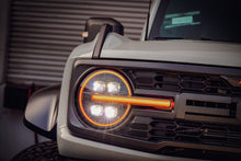 Load image into Gallery viewer, AlphaRex LED Projector Headlights Ford Bronco (21-23) Bronco Raptor (22-23) [3D Ice-Cube LED - NOVA Series w/ DRL] Alpha-Black or Black - Alpha-Black Alternate Image