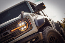 Load image into Gallery viewer, AlphaRex LED Projector Headlights Ford Bronco (21-23) Bronco Raptor (22-23) [3D Ice-Cube LED - NOVA Series w/ DRL] Alpha-Black or Black - Alpha-Black Alternate Image