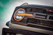 Load image into Gallery viewer, AlphaRex LED Projector Headlights Ford Bronco (21-23) Bronco Raptor (22-23) [3D Ice-Cube LED - NOVA Series w/ DRL] Alpha-Black or Black - Alpha-Black Alternate Image