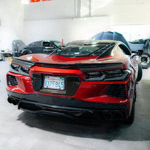 Auto Addict Tail Lights Corvette C8 (20-24) Euro Smoke Style w/ LED Amber Sequential Turn Signal