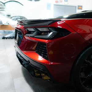 Auto Addict Tail Lights Corvette C8 (20-24) Euro Smoke Style w/ LED Amber Sequential Turn Signal