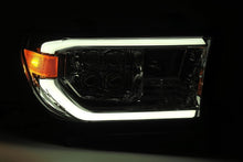 Load image into Gallery viewer, AlphaRex Quad 3D LED Projector Headlights Toyota Tundra (2007-2013) Sequoia (2008-2017) [Nova Series - DRL Light Tube] Black or Jet Black - Jet Black Alternate Image