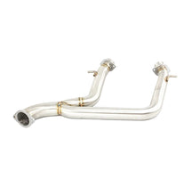 Load image into Gallery viewer, Metallic exhaust pipe on a white background Alternate Image