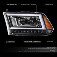 Load image into Gallery viewer, DNA Headlights for RAM 1500 / 2500 / 3500 / 4500 / 5500 (2010-2018) with C-Shaped LED DRL &amp; Sequential Signals Lights Alternate Image