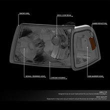 Load image into Gallery viewer, DNA Headlights for Ford Ranger (2001-2011) with Black or Chrome Housing and Clear or Smoke Lens Alternate Image