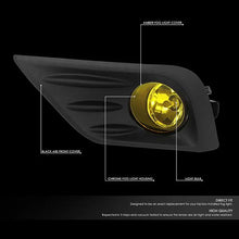 Load image into Gallery viewer, DNA Fog Lights for Nissan Altima Sedan (2016-2018) with Switch and Wiring Harness - Amber / Clear / Smoke Lens - Chrome / Amber Alternate Image