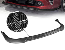 Load image into Gallery viewer, DNA Front Bumper Lip for Kia Optima (2016-2018) 3-Piece STP-Style with Matte / Gloss Black / Carbon Fiber Finish - SX / SXL / S / Carbon Fiber Alternate Image