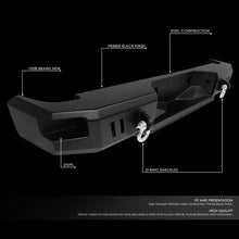 Load image into Gallery viewer, DNA Rear Step Bumper for Chevy Silverado / GMC Sierra 1500 (2007-2013) with Dual D-Ring Shackles Alternate Image