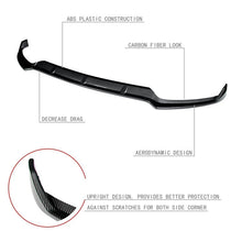 Load image into Gallery viewer, DNA Front Bumper Lip for Mercedes W205 C200 C250 C300 C350 (2015-2018) 3-Piece with Gloss or Matte Black / Carbon Fiber Finish Alternate Image