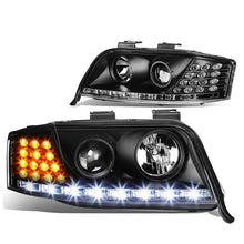 Load image into Gallery viewer, DNA Projector Headlights for Audi A6 &amp; A6 Quattro (2002-2004) with LED DRL and Black or Chrome Housing Alternate Image