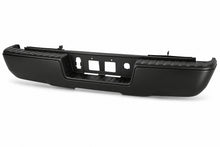 Load image into Gallery viewer, DNA Rear Step Bumper for Chevy Silverado &amp; GMC Sierra 1500 (2014-2019) with License Plate Lights - Black or Chrome - without Corner Step / Without Parking Sensor Holes / Black Alternate Image