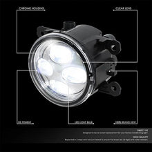 Load image into Gallery viewer, DNA Fog Lights for Honda CRV (2012–2014) Quad LED Projector with Switch and Wiring Harness - Clear Lens FL-ZTL-343-CH Alternate Image