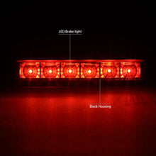 Load image into Gallery viewer, DNA LED 3rd Brake Light Chevy Express / GMC Savana (2013-2017) Black or Chrome Housing with Clear / Smoked / Red Lens - Black / Clear Alternate Image