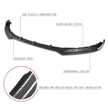 Load image into Gallery viewer, DNA Front Bumper Lip for Jaguar XE (2016-2019) 3-Piece STP Style with Matte Black or Carbon Fiber Look Finish - Matte Black Alternate Image