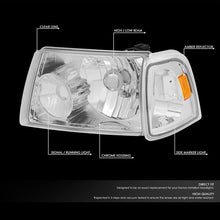 Load image into Gallery viewer, DNA Headlights for Ford Ranger (2001-2011) with Black or Chrome Housing and Clear or Smoke Lens Alternate Image