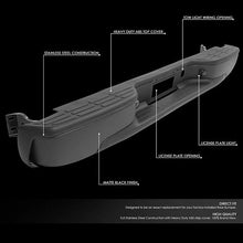 Load image into Gallery viewer, DNA Rear Step Bumper for Chevy Silverado &amp; GMC Sierra 1500 (2007) 2500 (1999-2004) without Parking Sensor - Black or Chrome - Chrome Alternate Image