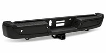 Load image into Gallery viewer, DNA Rear Step Bumper for Ford F150 (2015-2020) with or without Sensor Holes - Black or Chrome - With Parking Sensor Holes / Matte Black Alternate Image