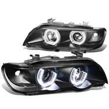 Load image into Gallery viewer, DNA Projector Headlights for BMW X5 (2000-2003) with LED DRL Halo and Chrome or Black Housing Alternate Image
