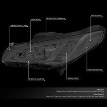 Load image into Gallery viewer, DNA Projector Headlights Hyundai Sonata (2015-2017) OE Style w/ Black or Chrome Housing Alternate Image