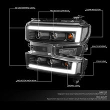 Load image into Gallery viewer, DNA Projector Headlights for Chevy Silverado 1500 (2019-2024) Black or Chrome Housing Alternate Image