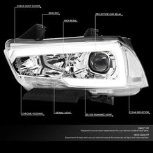 Load image into Gallery viewer, DNA Projector Headlights Dodge Charger (2011-2014) w/ LED DRL - Black or Chrome Housing Alternate Image