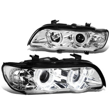 Load image into Gallery viewer, DNA Projector Headlights for BMW X5 (2000-2003) with LED DRL Halo and Chrome or Black Housing Alternate Image