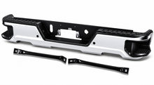 Load image into Gallery viewer, DNA Rear Step Bumper for Chevy Silverado &amp; GMC Sierra 1500 (2019-2023) with License Plate Lights - Black or Chrome Alternate Image