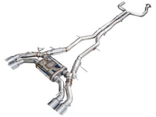Load image into Gallery viewer, AWE Exhaust for Cadillac CT5-V Blackwing 6.2 Sedan (2022-2026) SwitchPath Catback with 4.5” Silver or Black Slash-Cut Tips - Chrome Silver Tips Alternate Image
