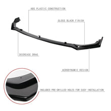 Load image into Gallery viewer, DNA Front Bumper Lip for Infiniti Q50 (2018-2022) 3-Piece with Carbon Fiber Look or Gloss Black Finish - SPORT - Carbon Fiber Alternate Image