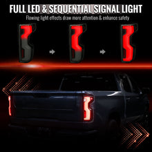 Load image into Gallery viewer, Spec-D Full LED Tail Lights Chevy Silverado 1500 (2019-2026) 2500HD/3500HD (2020-2023) with Switchback Sequential LED Turn Signal Alternate Image