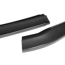 Load image into Gallery viewer, DNA Front Bumper Lip for Lexus ES350 / ES300H (2016-2018) 3-Piece Sport Style with Matte / Gloss Black / Carbon Fiber - Matte Black Alternate Image