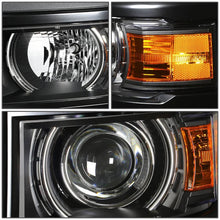 Load image into Gallery viewer, DNA Projector Headlights for Chevy Silverado 1500 (2014-2015) Chrome or Black Housing with Clear Lens Alternate Image