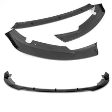 Load image into Gallery viewer, DNA Front Bumper Lip for Hyundai Sonata (2015-2017) 3-Piece STP Style with Matte / Gloss Black / Carbon Fiber Finish - Matte Black Alternate Image