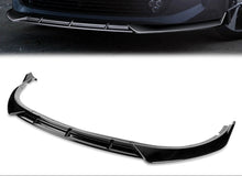 Load image into Gallery viewer, DNA Front Bumper Lip for Kia Optima (2016-2018) 3-Piece STP-Style with Matte / Gloss Black / Carbon Fiber Finish - LX / EX / LX-Turbo / Gloss Black Alternate Image