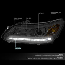 Load image into Gallery viewer, DNA Projector Headlights Honda Accord Sedan (2013-2015) w/ LED DRL - Black or Chrome  Housing Alternate Image