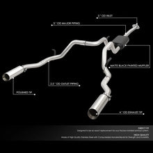 Load image into Gallery viewer, DNA Exhaust for Ford F150 4.6L / 5.0L / 5.4L (2009-2014) Catback with Double Rolled Wall Tip CBE-UR-002 Alternate Image