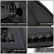 Load image into Gallery viewer, DNA Headlights for RAM 1500 / 2500 / 3500 / 4500 / 5500 (2010-2018) with C-Shaped LED DRL &amp; Sequential Signals Lights Alternate Image