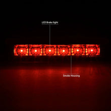 Load image into Gallery viewer, DNA LED 3rd Brake Light Chevy Express / GMC Savana (2013-2017) Black or Chrome Housing with Clear / Smoked / Red Lens - Black / Clear Alternate Image