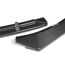 Load image into Gallery viewer, DNA Front Bumper Lip for Kia Optima (2011-2013) 3-Piece STP-Style with Matte Black or Carbon Fiber Look Finish - Matte Black Alternate Image