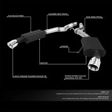 Load image into Gallery viewer, DNA Exhaust for Ford Mustang S550 5.0L (2015-2017) Axleback with Double Rolled Wall Tips CBE-UR-015 Alternate Image