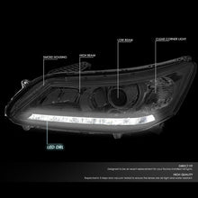 Load image into Gallery viewer, DNA Projector Headlights Honda Accord Sedan (2013-2015) w/ LED DRL - Black or Chrome  Housing Alternate Image