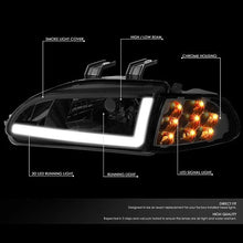Load image into Gallery viewer, DNA Headlights Honda Civic Coupe / Hatchback (92-95) with LED DRL and Black or Chrome Housing Alternate Image